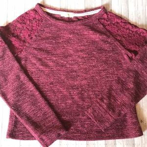 Altar’d State sweater, long sleeve, lace. Size L